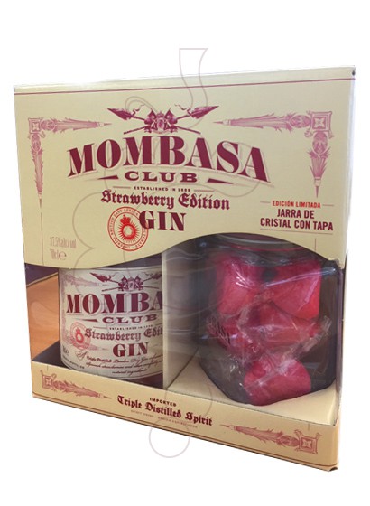 Photo Gin Mombasa Club Strawberry Pack (1 u + Jarra de Cristal)