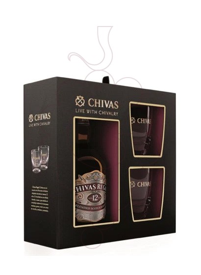 Photo Coffrets cadeaux Chivas 12 Ans Pack (1 u + 2 verres)