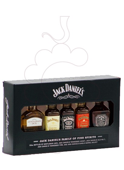 Photo Whisky Minipack Jack Daniels Family 5 u
