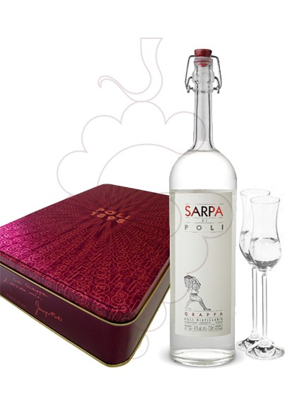 Photo Grappa Poli Sarpa Pack (1 u + 2 verres)
