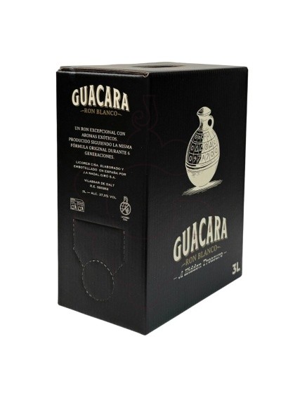 Photo Rhum Ron Blanc Guacara Bag Box 3LT