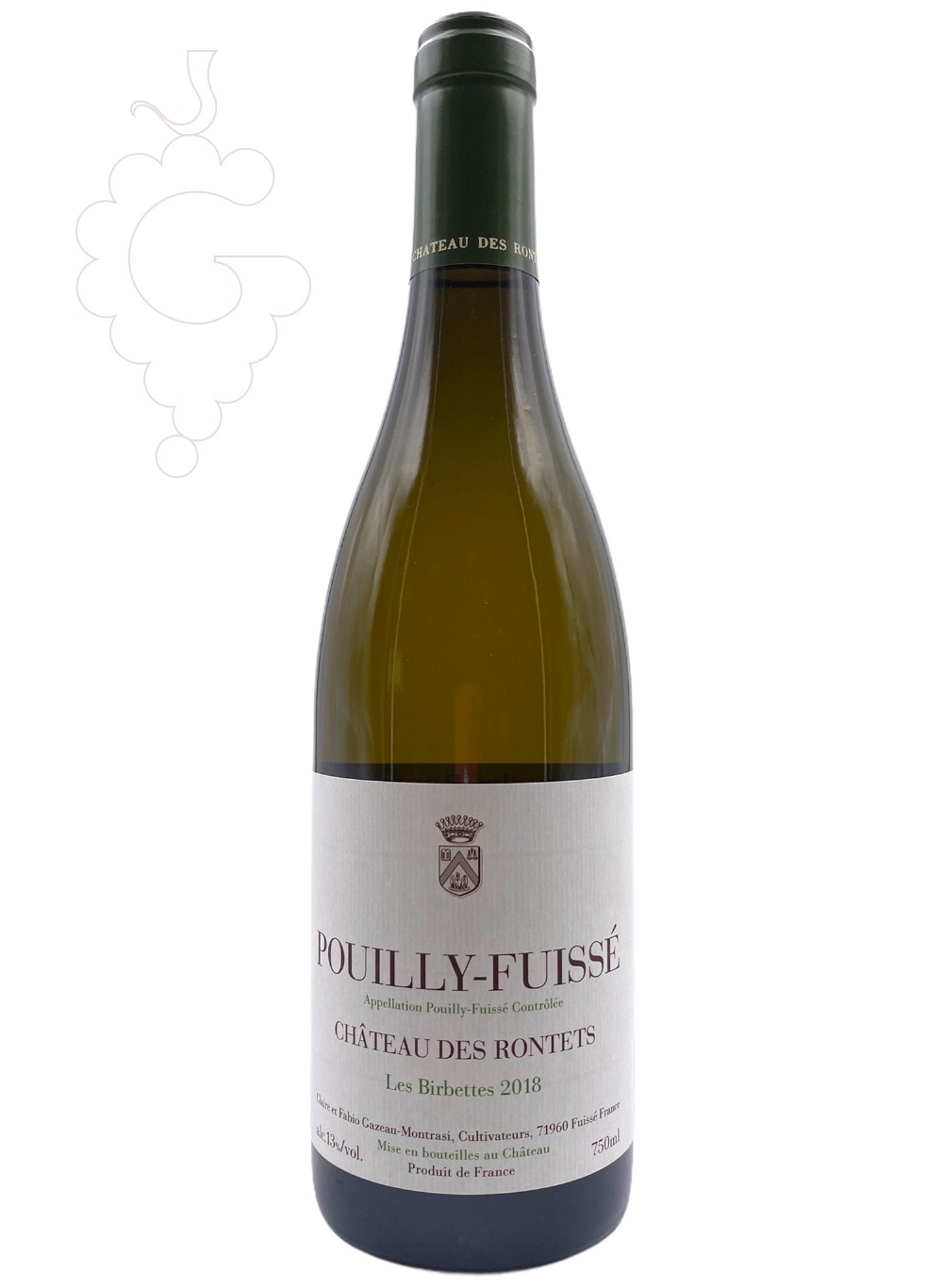 Photo Chateau des Rontets Pouilly Fuissé Les Birbettes vin blanc