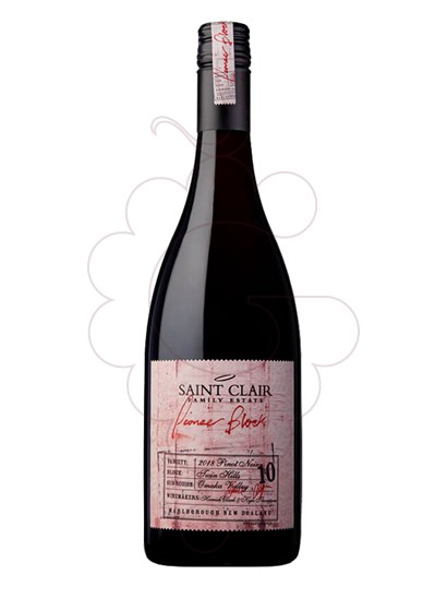 Photo Saint Clair Pioneer Block 10 Twin Hills Pinot Noir vin rouge