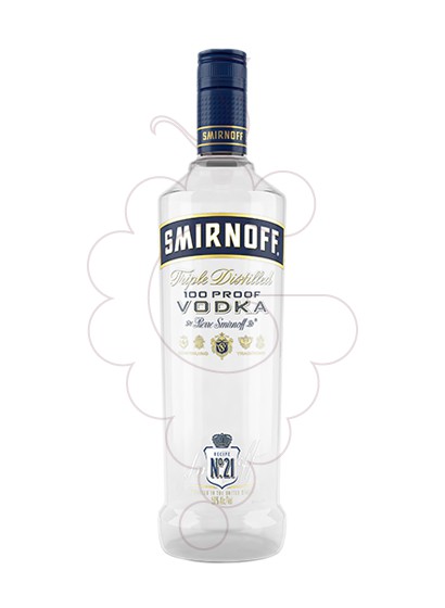 Photo Vodka Smirnoff Etiquette Bleu