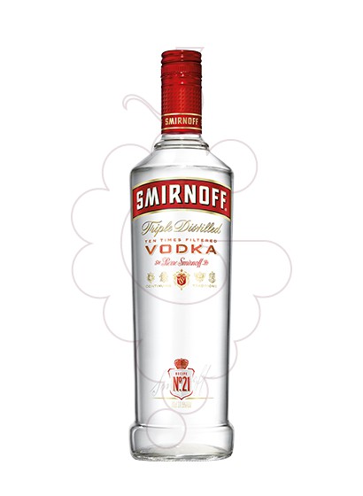 Photo Vodka Smirnoff Etiquette Rouge