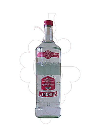 Photo Vodka Smirnoff Etiquette Rouge