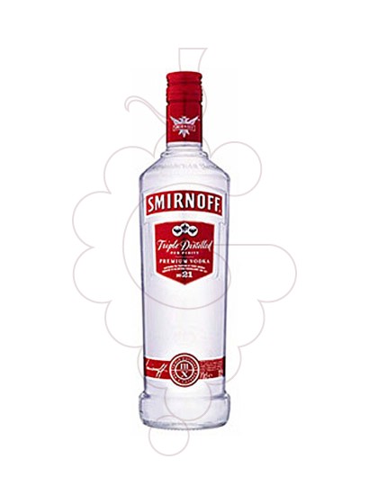 Photo Vodka Smirnoff Etiquette Rouge remplir