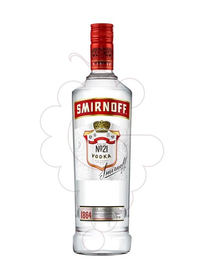 Photo Vodka Smirnoff Etiquette Rouge no remplir