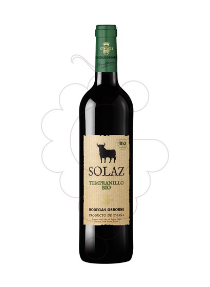 Photo Solaz Tempranillo Bio vin rouge