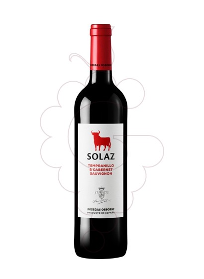 Photo Solaz Tempranillo Cabernet vin rouge