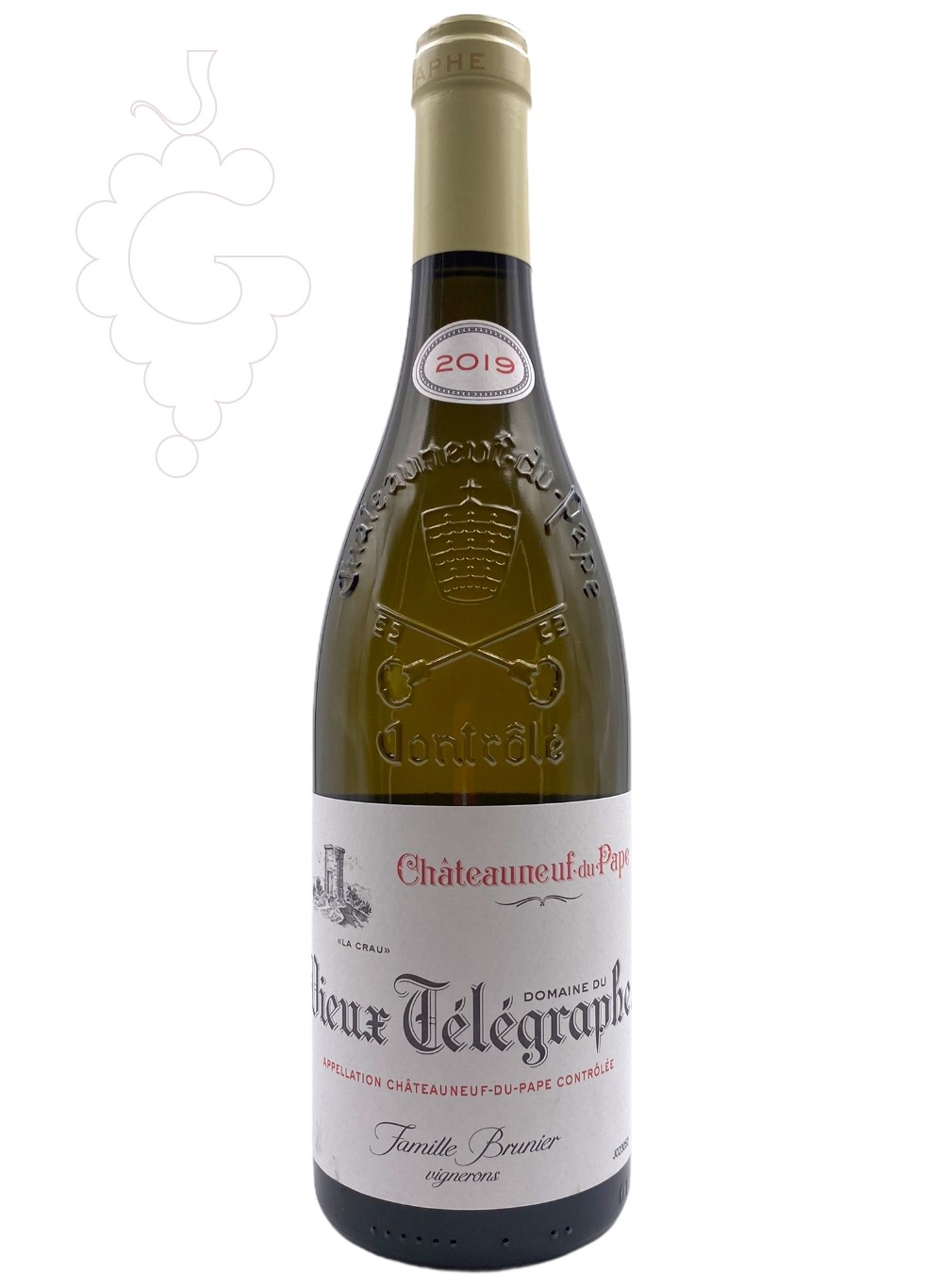 Photo Vieux Télégraphe La Crau Chatenueuf-du-Pape Blanc vin blanc