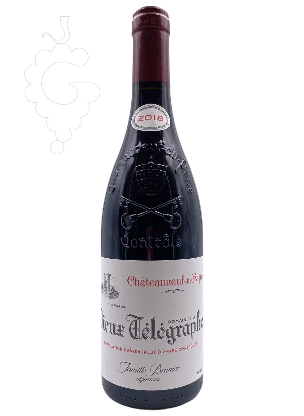 Photo Vieux Télégraphe La Crau Chatenueuf-du-Pape Rouge vin rouge